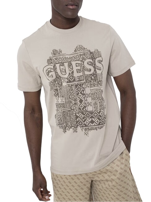 FLOCK Regular fit short sleeve t-shirt pasadena stone - T-shirt