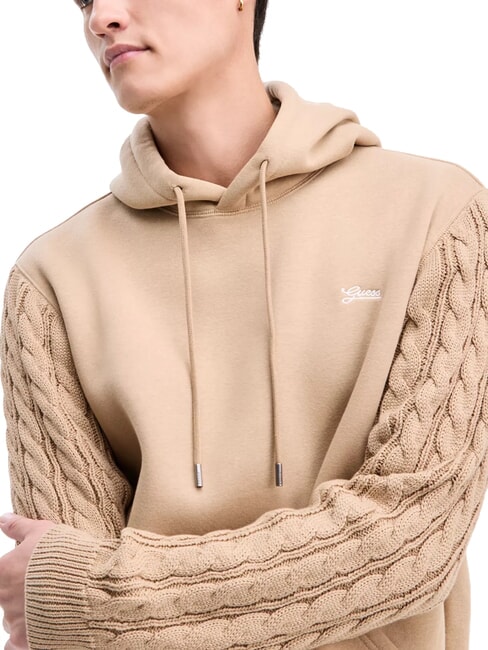 CONTRAST Hoodie desert mud - Sweatshirts