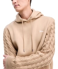 GUESS CONTRAST Hoodie desert mud - Sweatshirts - 3