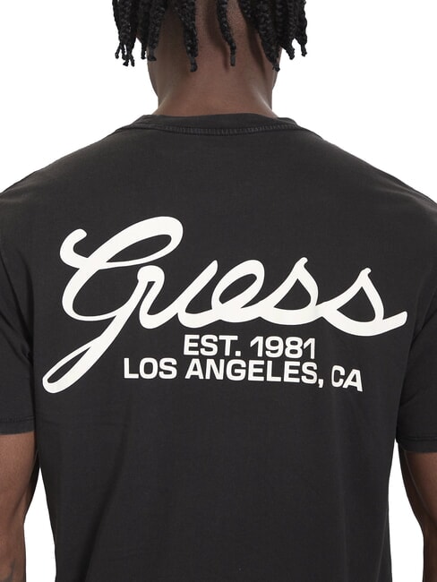 SCRIPT LOGO Short-sleeved printed T-shirt jet black multi - T-shirt