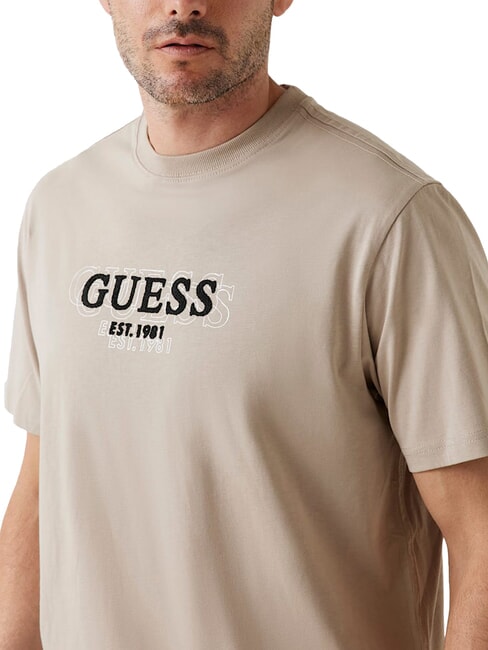 SMALL LOGO Regular fit short sleeve t-shirt pasadena stone - T-shirt