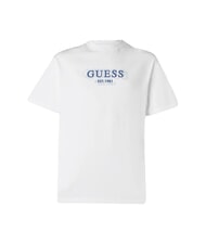 GUESS SMALL LOGO Regular fit short sleeve t-shirt purwhite - T-shirt - 4
