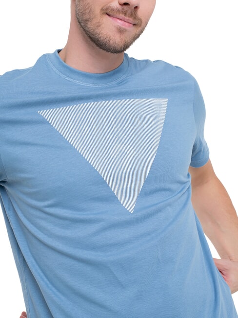 TRIANGLE LOGO Regular fit short sleeve t-shirt Parisian roof blue - T-shirt