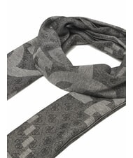 GUESS LOGO ALL OVER Jacquard fabric scarf BLACK - Scarves - 3