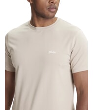 GUESS BASIC PIMA Stretch cotton T-shirt pasadena stone - T-shirt - 3