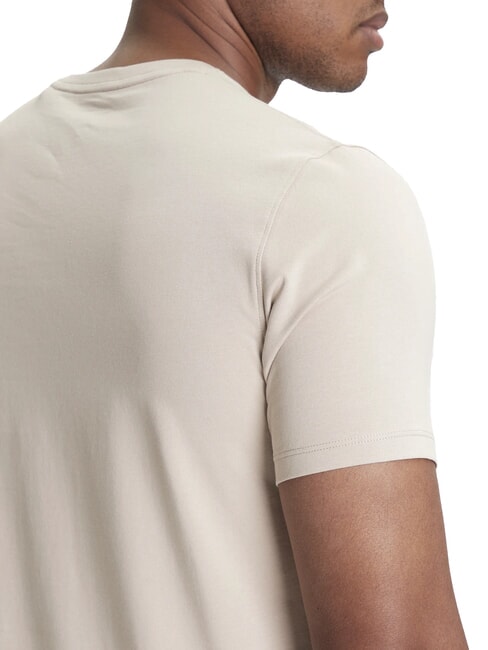 BASIC PIMA Stretch cotton T-shirt pasadena stone - T-shirt