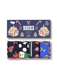 HAPPY SOCKS HOLIDAY GINGERBREAD Gift Box 4 pairs of socks multicolor - Men's Socks - 5