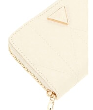 GUESS ALDINA Medium zip-around wallet OFFWHITE - Women&rsquo;s Wallets - 3