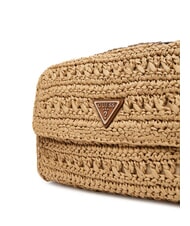 GUESS IRENE Woven shoulder bag, crossbody bag natural / cognac - Women&rsquo;s Bags - 3