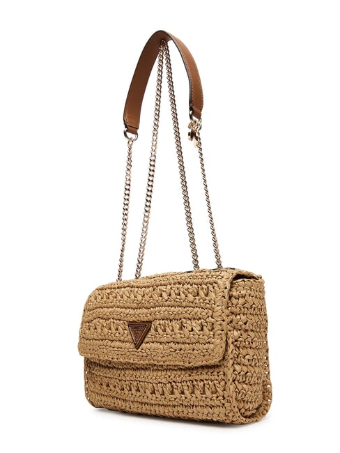 IRENE Woven shoulder bag, crossbody bag natural / cognac - Women&rsquo;s Bags