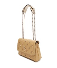 GUESS GIULLY 2 Convertible raffia bag with flap lalie beauty natural - Women&rsquo;s Bags - 4