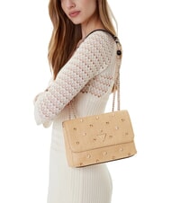 GUESS GIULLY 2 Convertible raffia bag with flap lalie beauty natural - Women&rsquo;s Bags - 5