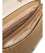 GUESS GIULLY 2 Convertible raffia bag with flap lalie beauty natural - Women&rsquo;s Bags - 6