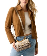 GUESS SIBEL Small handbag with shoulder strap lalie beauty natural - Women&rsquo;s Bags - 6