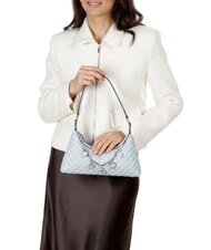 GUESS EVERLEE Quilted shoulder bag with charms misty blue - Women&rsquo;s Bags - 4