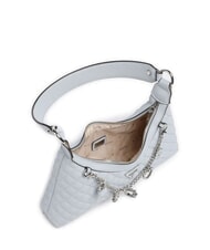 GUESS EVERLEE Quilted shoulder bag with charms misty blue - Women&rsquo;s Bags - 5