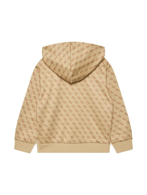 KIDS ACTIVE MINI ME Regular fit hoodie 4g aop beige white - Baby Sweatshirt