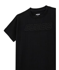 GUESS KIDS Short-sleeved T-shirt with embossed logo jetbla - Child T-shirt - 3