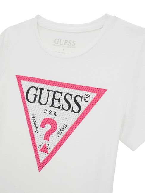 KIDS Short-sleeved T-shirt with rhinestones true white a000 - Child T-shirt