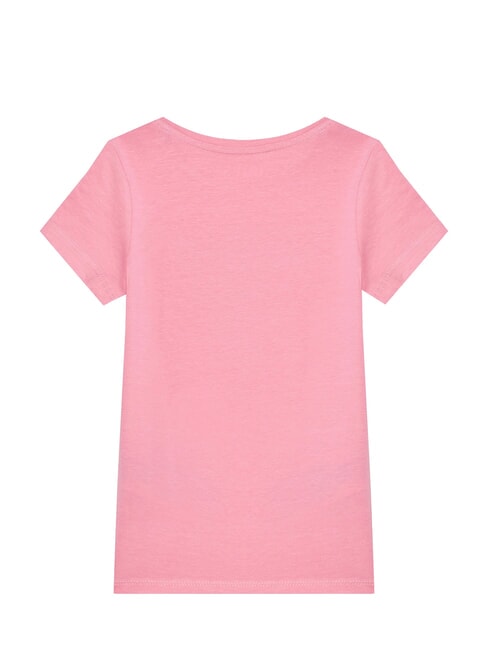 KIDS Short-sleeved T-shirt with rhinestones jelly pink - Child T-shirt