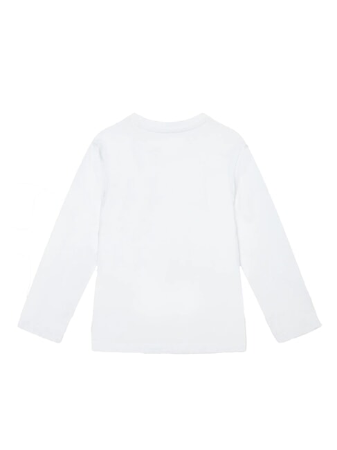 KIDS Long-sleeved shirt with teddy bear purwhite - Child T-shirt