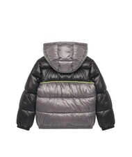 GUESS KIDS Two-tone children's down jacket with hood black/grey combo - Baby Jackets - 2