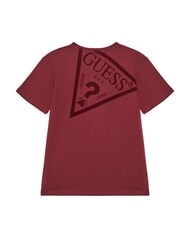 GUESS KIDS Short-sleeved T-shirt with retro print wine - Child T-shirt - 2