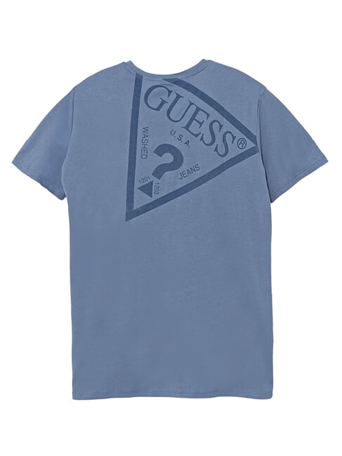 KIDS Short-sleeved T-shirt with retro print lilac blue - Child T-shirt