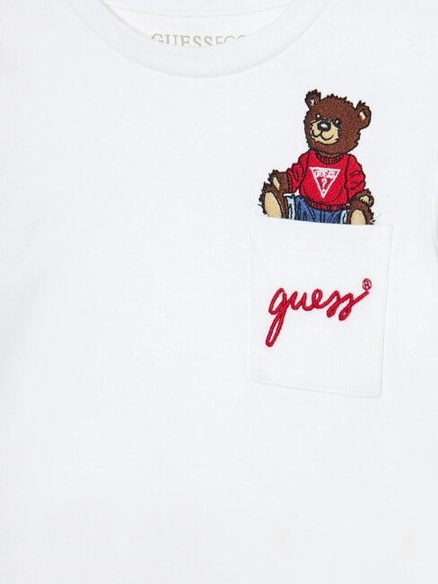 KIDS Long-sleeved shirt with teddy bear purwhite - Child T-shirt