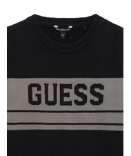GUESS KIDS MINI ME Crew neck sweater with logo jetbla - Children's Sweaters - 3