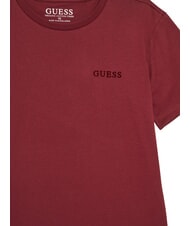 GUESS KIDS Short-sleeved T-shirt with retro print wine - Child T-shirt - 3
