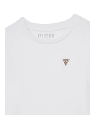 GUESS KIDS Short-sleeved T-shirt with logo crest purwhite - Child T-shirt - 3