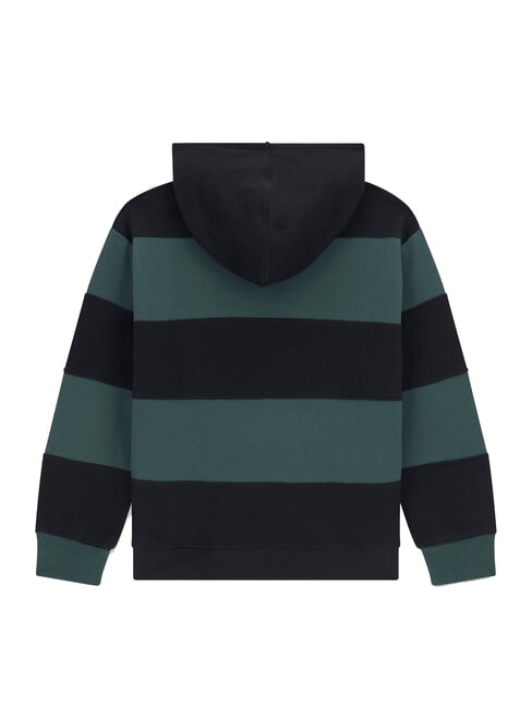 KIDS Children's striped hoodie green/black combo - Baby Sweatshirt