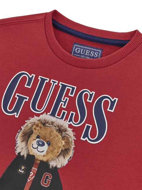 KIDS Baby's crewneck sweatshirt with teddy bear print chili red - Baby Sweatshirt