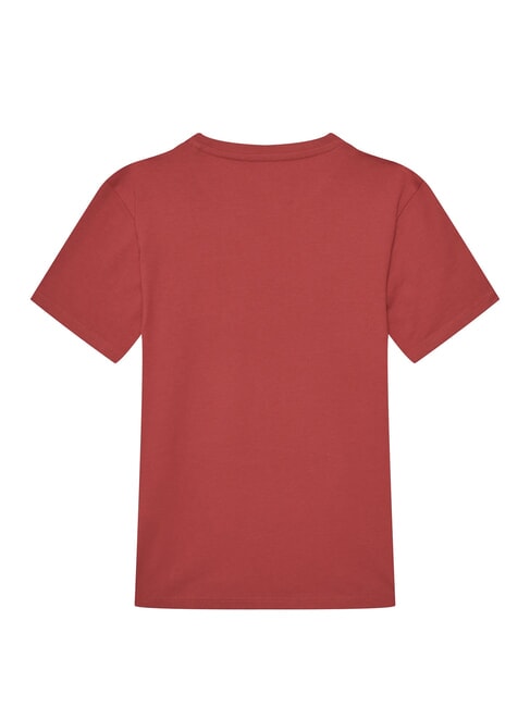 KIDS Short-sleeved T-shirt with logo crest red hot - Child T-shirt