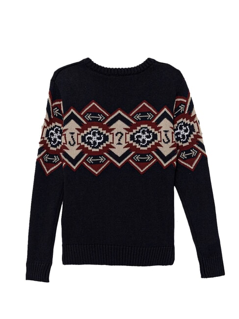 KIDS Children's sweater with embroidered motif smartblue - Children's Sweaters