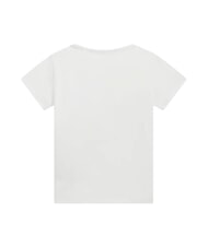 GUESS KIDS Girls' T-shirt with heart and logo print purwhite - Child T-shirt - 2
