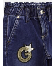 GUESS KIDS MINI ME Girls' jeans with rhinestone patches shiny letters baby w - Children's trousers - 3