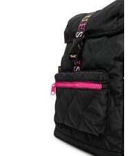 GUESS GIRLS PADDED Quilted backpack with colored logos jetbla - Women&rsquo;s Bags - 4