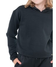 GUESS KIDS MINI ME All-over peony logo hoodie peony m black - Baby Sweatshirt - 3