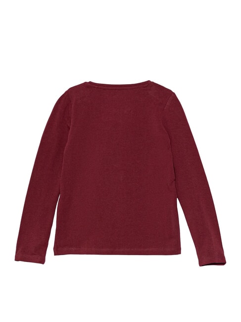 KIDS Girls' long-sleeved T-shirt with print ballroom red - Child T-shirt