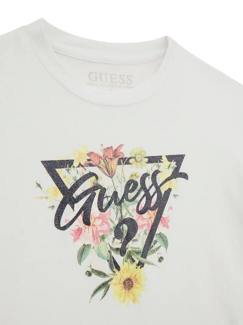 KIDS Girls' floral print T-shirt purwhite - Child T-shirt