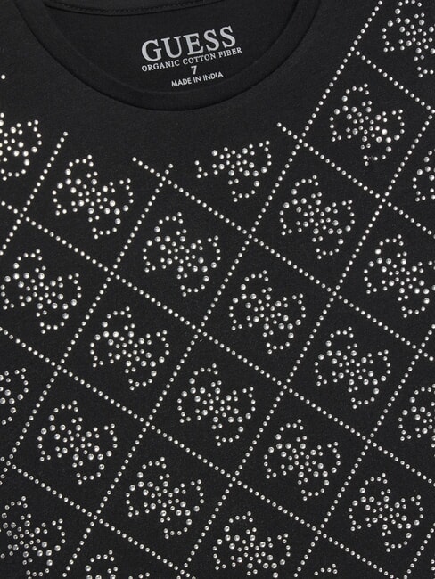 KIDS Short-sleeved T-shirt with rhinestone logo jetbla - Child T-shirt