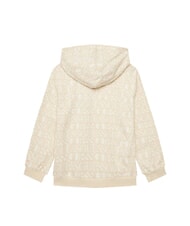 GUESS KIDS All-over logo hoodie beige logo - Baby Sweatshirt - 2