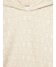 GUESS KIDS All-over logo hoodie beige logo - Baby Sweatshirt - 3