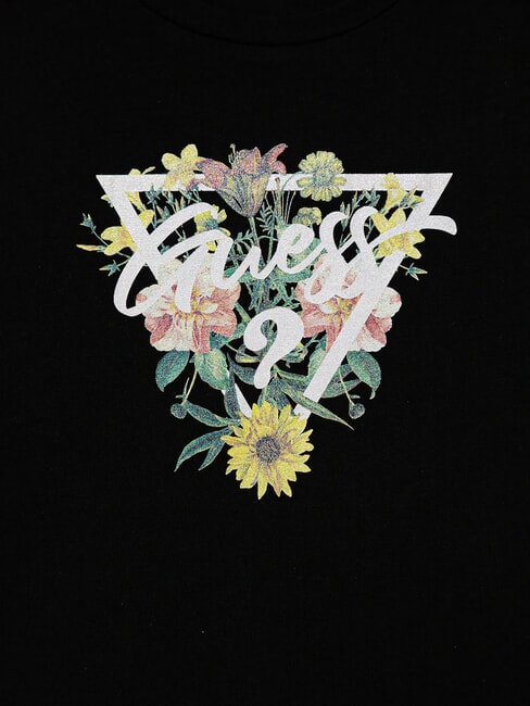 KIDS Girls' floral print T-shirt jetbla - Child T-shirt