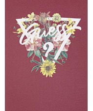 GUESS KIDS Girls' floral print T-shirt raspberry slush - Child T-shirt - 3