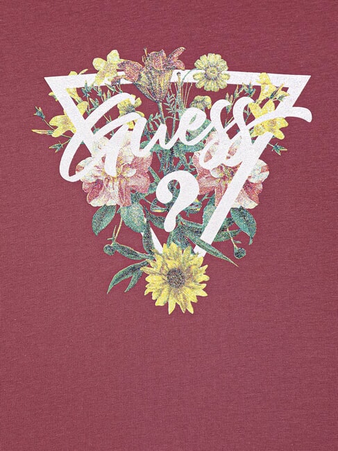 KIDS Girls' floral print T-shirt raspberry slush - Child T-shirt