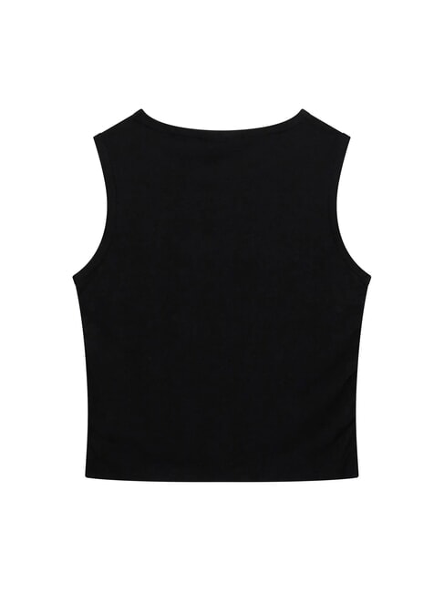 KIDS MINI ME Girls' tank top with logo print jetbla - Child T-shirt