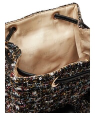 GUESS GIRLS TWEED Fabric backpack with pockets jetbla - Women&rsquo;s Bags - 5